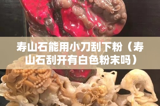寿山石能用小刀刮下粉（寿山石刮开有白色粉末吗）