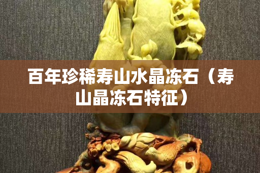 百年珍稀寿山水晶冻石（寿山晶冻石特征）
