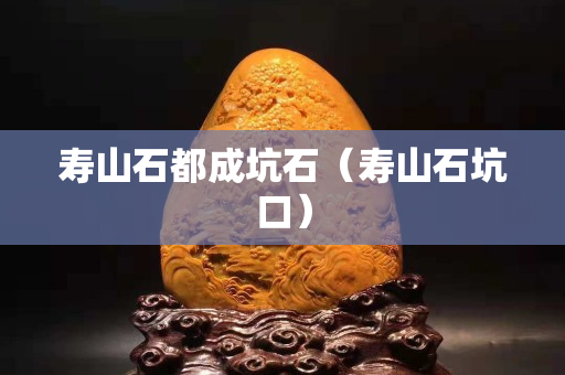 寿山石都成坑石（寿山石坑口）