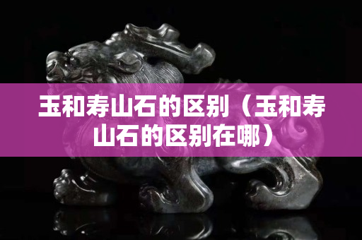 玉和寿山石的区别（玉和寿山石的区别在哪）