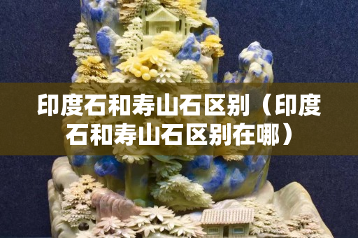 印度石和寿山石区别（印度石和寿山石区别在哪）