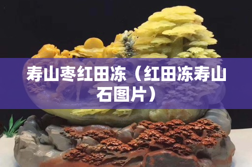 寿山枣红田冻（红田冻寿山石图片）