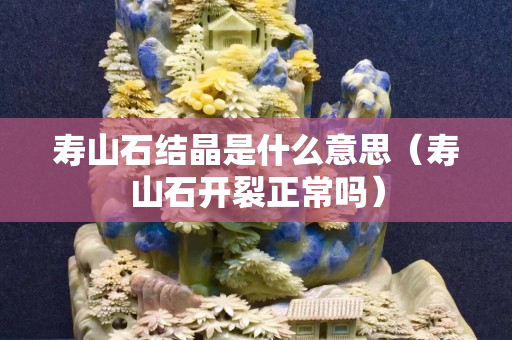 寿山石结晶是什么意思（寿山石开裂正常吗）