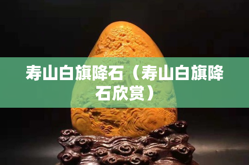寿山白旗降石（寿山白旗降石欣赏）