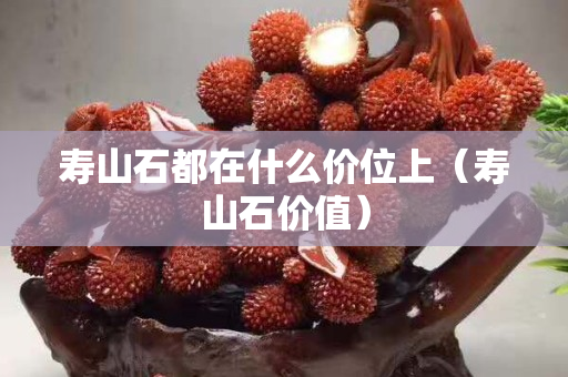 寿山石都在什么价位上（寿山石价值）