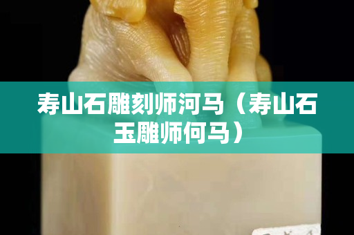 寿山石雕刻师河马（寿山石玉雕师何马）