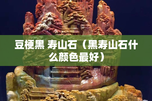豆梗黑 寿山石（黑寿山石什么颜色最好）
