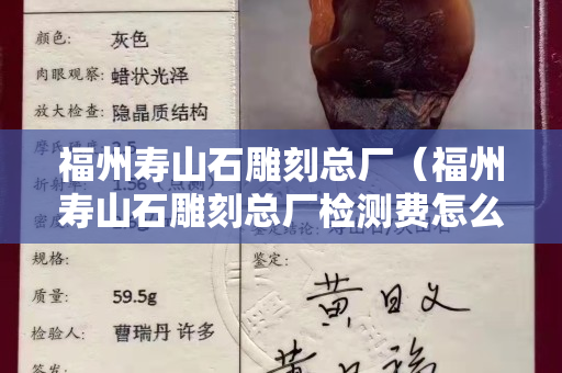 福州寿山石雕刻总厂（福州寿山石雕刻总厂检测费怎么算的）