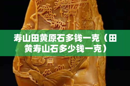 寿山田黄原石多钱一克（田黄寿山石多少钱一克）