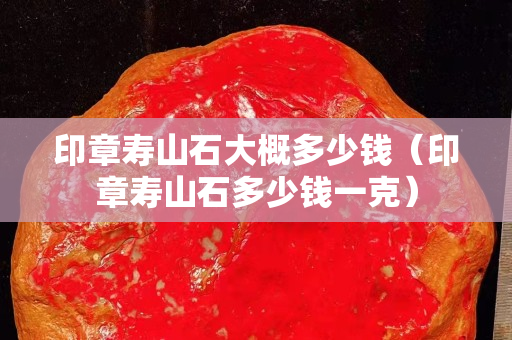 印章寿山石大概多少钱（印章寿山石多少钱一克）