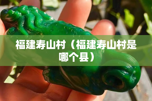 福建寿山村（福建寿山村是哪个县）
