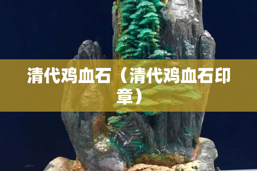 清代鸡血石（清代鸡血石印章）