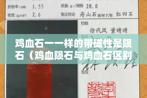 鸡血石一一样的带磁性是陨石（鸡血陨石与鸡血石区别）