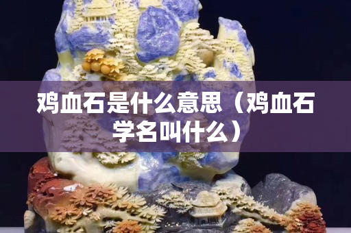 鸡血石是什么意思（鸡血石学名叫什么）