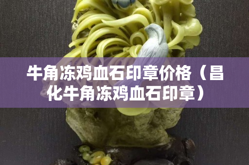 牛角冻鸡血石印章价格（昌化牛角冻鸡血石印章）