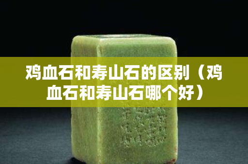 鸡血石和寿山石的区别（鸡血石和寿山石哪个好）