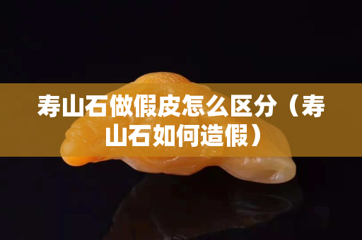 寿山石做假皮怎么区分（寿山石如何造假）