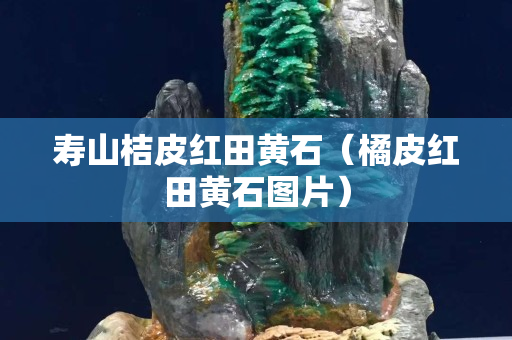 寿山桔皮红田黄石（橘皮红田黄石图片）