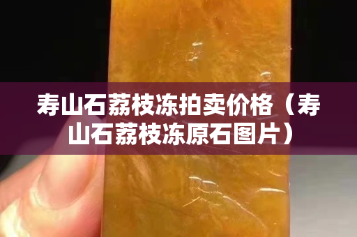 寿山石荔枝冻拍卖价格（寿山石荔枝冻原石图片）
