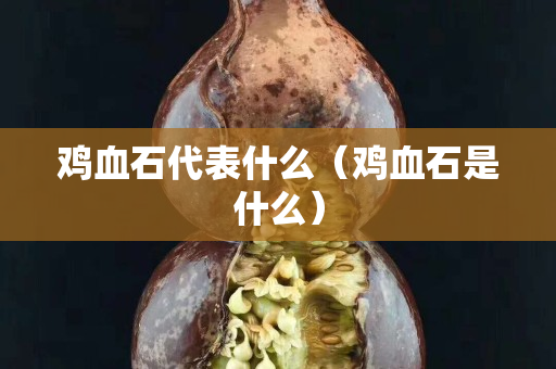 鸡血石代表什么（鸡血石是什么）