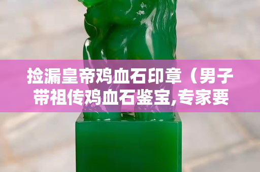 捡漏皇帝鸡血石印章（男子带祖传鸡血石鉴宝,专家要上交）