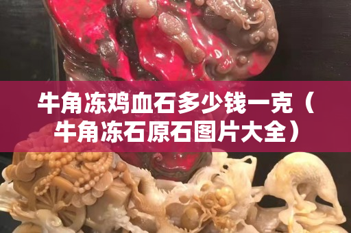 牛角冻鸡血石多少钱一克（牛角冻石原石图片大全）