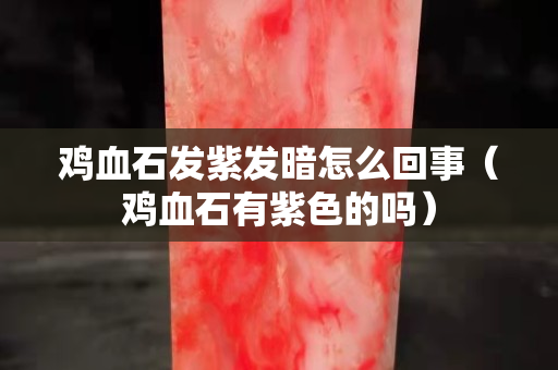 鸡血石发紫发暗怎么回事（鸡血石有紫色的吗）