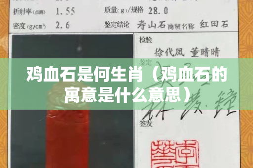 鸡血石是何生肖（鸡血石的寓意是什么意思）