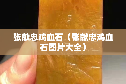 张献忠鸡血石（张献忠鸡血石图片大全）
