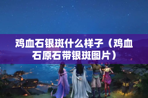 鸡血石银斑什么样子（鸡血石原石带银斑图片）