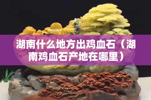 湖南什么地方出鸡血石（湖南鸡血石产地在哪里）