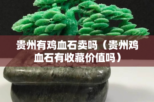 贵州有鸡血石卖吗（贵州鸡血石有收藏价值吗）
