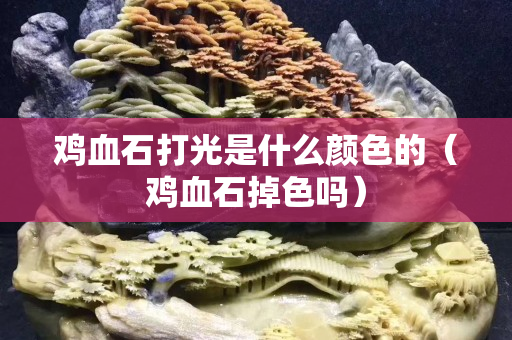 鸡血石打光是什么颜色的（鸡血石掉色吗）