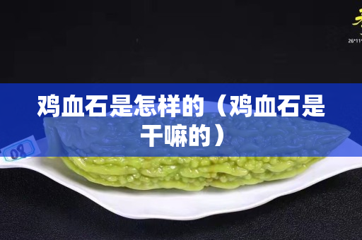 鸡血石是怎样的（鸡血石是干嘛的）