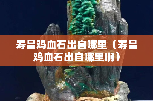 寿昌鸡血石出自哪里（寿昌鸡血石出自哪里啊）