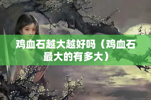 鸡血石越大越好吗（鸡血石最大的有多大）
