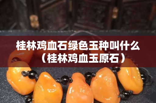 桂林鸡血石绿色玉种叫什么（桂林鸡血玉原石）