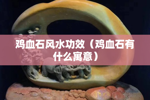 鸡血石风水功效（鸡血石有什么寓意）