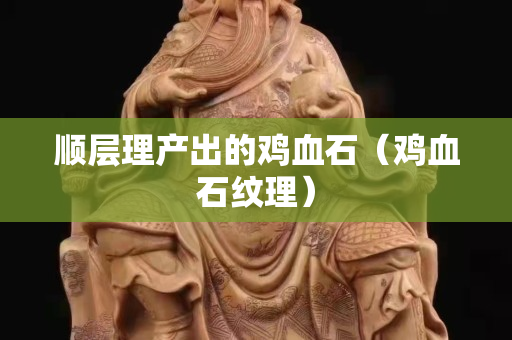 顺层理产出的鸡血石（鸡血石纹理）