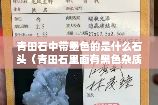 青田石中带墨色的是什么石头（青田石里面有黑色杂质）