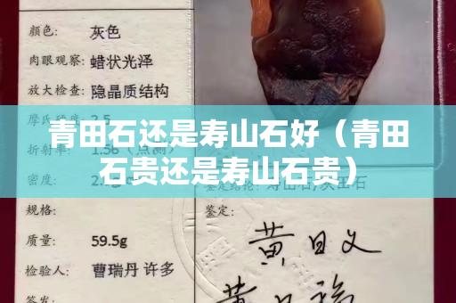 青田石还是寿山石好（青田石贵还是寿山石贵）