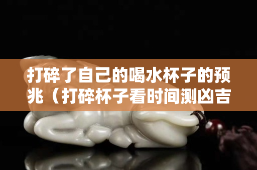 打碎了自己的喝水杯子的预兆（打碎杯子看时间测凶吉）