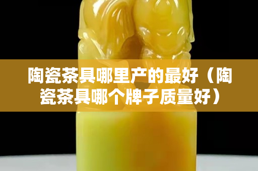 陶瓷茶具哪里产的最好（陶瓷茶具哪个牌子质量好）