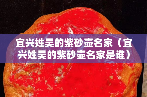 宜兴姓吴的紫砂壶名家（宜兴姓吴的紫砂壶名家是谁）