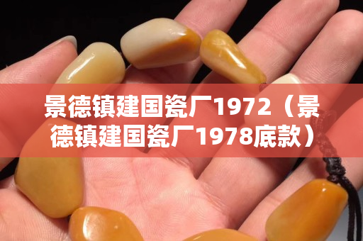 景德镇建国瓷厂1972（景德镇建国瓷厂1978底款）