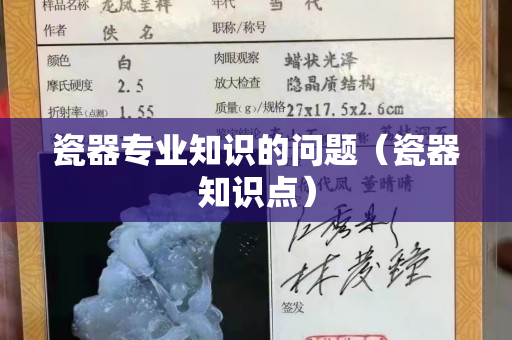 瓷器专业知识的问题（瓷器知识点）