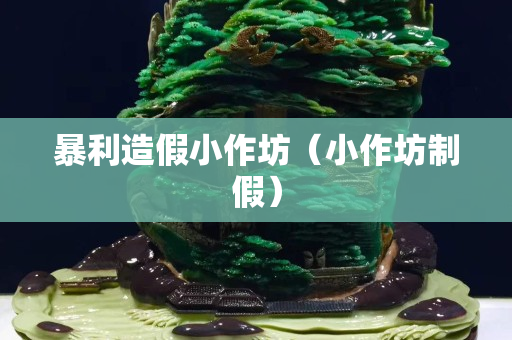 暴利造假小作坊（小作坊制假）