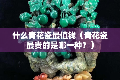 什么青花瓷最值钱（青花瓷最贵的是哪一种？）