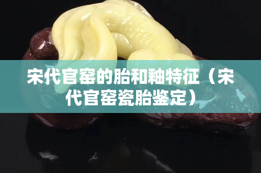 宋代官窑的胎和釉特征（宋代官窑瓷胎鉴定）