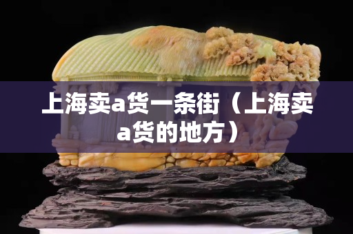 上海卖a货一条街（上海卖a货的地方）